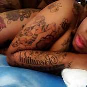 tattooed hood cutie semi nude