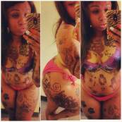 tattooed hood cutie semi nude