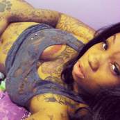 tattooed hood cutie semi nude