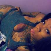 tattooed hood cutie semi nude