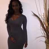  African in a dress hot