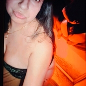 Housewife latina Mrs. V in lingerie