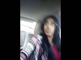 A sneak peek of this pussy in the car 