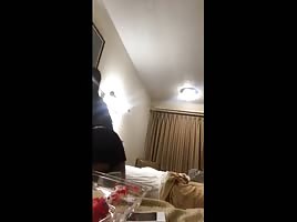 She flashes at the end 