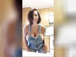 shaking til her tits pop out