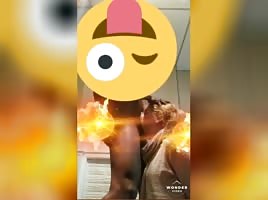 Snow bunny gets her throat fucked