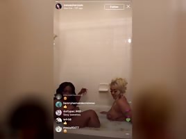 Naked bitches on IG live