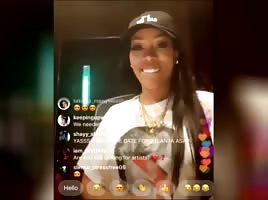 K Michelle flashing on live