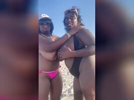 On the beach 