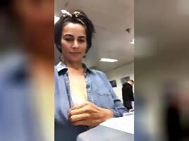 At work 