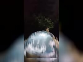 Big booty in street TFD