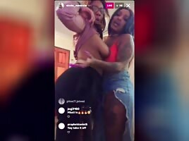 Big tittied scallywag flashes infront of friend
