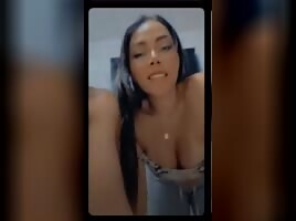 Shy latina get encouraged by her friend 