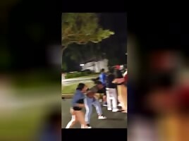 Girl fight no Panties 
