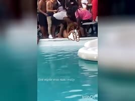 Pool party going wild 