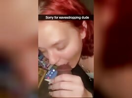 Thot Sucking Dick while boyfriend is on the phone