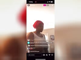 titties out IG Live