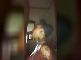 She sloppy with it 