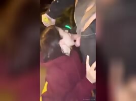 Scooter Passenger Earning Her Ride 