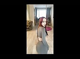 Pretty slut masturbates