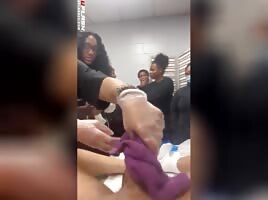 Dick waxing then a cumshot 