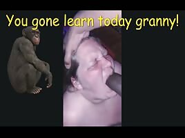 Getting deep into that granny mouth