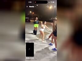 girl gets jumped at gas station 