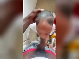 Thot snuck giving head