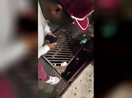 Dropped her phone 