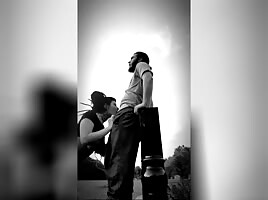 Slutty goth girl gets fucked at the grave